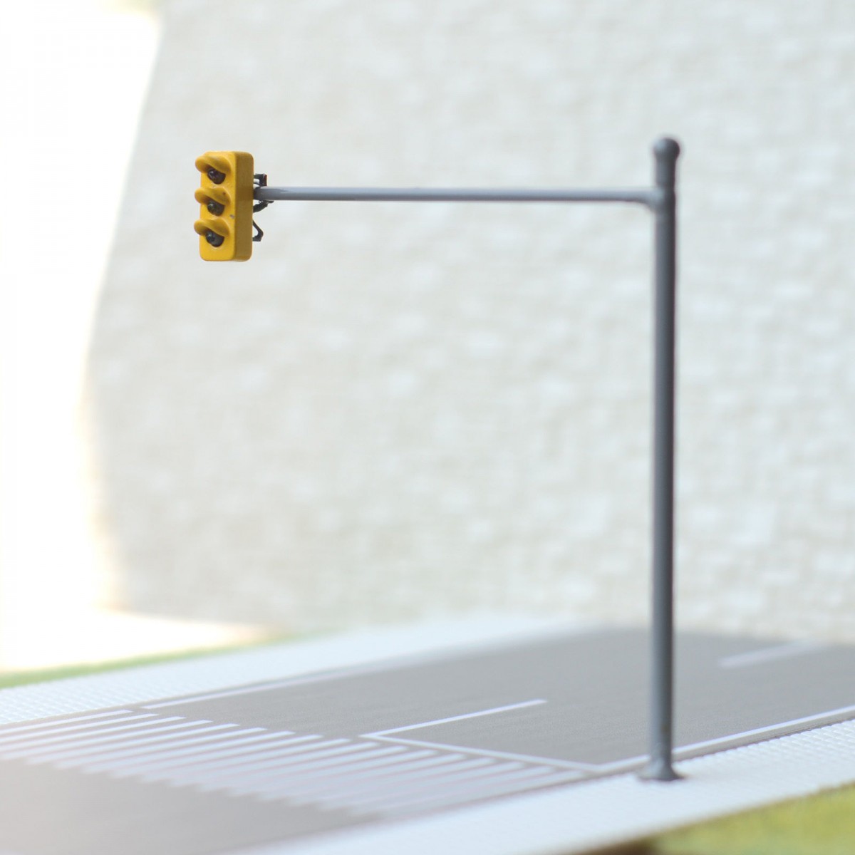 Semaforo Per Modellismo Ferroviario Scala OO - LED Con Funzione Luminosa - Ottone
