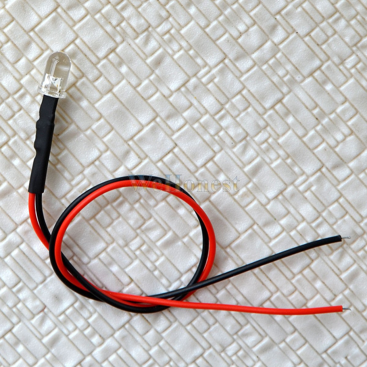 10 x  Pre-Wired 5mm warm white LEDs prewired resistor for 12V - 16V use