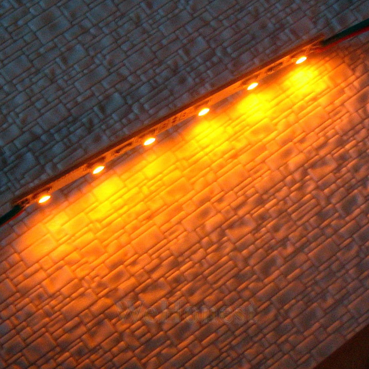 3  x  12V amber LED strips light up your passenger cars