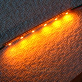 3 x 12V amber LED strips light up your passenger cars