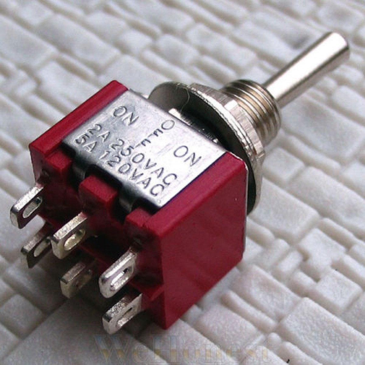 5 x Electric Toggle Switch DPDT On-Centre Off-On 5 x Electric Toggle Switch DPDT On-Centre Off-On